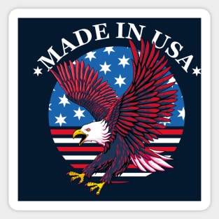 Made in USA - Patriotic National Eagle Sticker